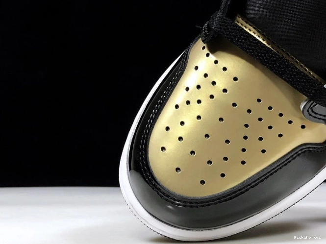 High 1 Retro Air Toe 861428-007 Glod Jordan 0608